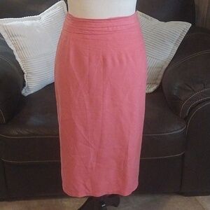 Studio G Peach 100% Silk Skirt Size 18
